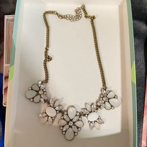 White Floral Necklace